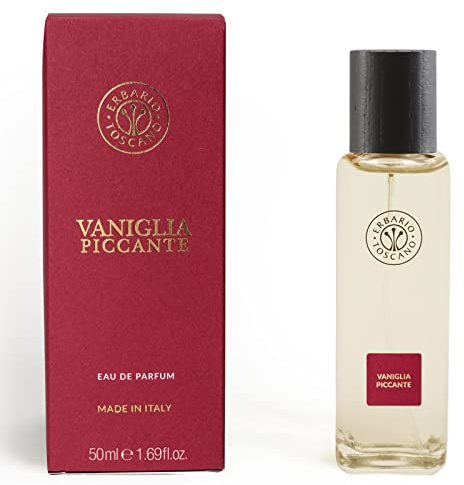 ERBARIO TOSCANO - Würzige Vanille, Eau de Parfum, aromatisch, bernsteinfarben, mit Noten von Sandelholz, Patchouli und Vanille aus Madagaskar, 50 ml