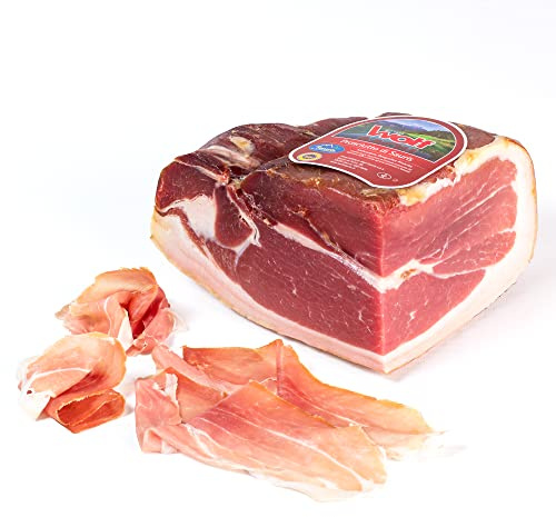 Wolf, Sauris g.g.A. Schinken Mit 100% Italienischem Fleisch, Hergestellt Nach Traditioneller Räuchermethode, Leicht Gewürzt, Glutenfrei, Stück 1,5 Kg (Mind. Nettogewicht Garantiert)