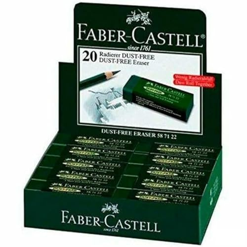 Faber-Castell Radiergummi Dust Free grün (20 Stück)