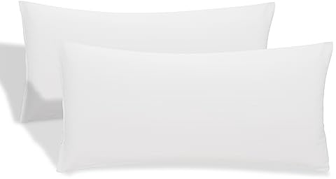 DECASASATEXTIL - Pack 2 Funda de Almohada 100% Microfibra Extra Suave, con Cremallera Lateral -Protector de Almohada-Transpirable. (75x45cm)