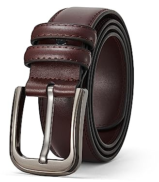 TEAMMAO Gürtel Herren,110CM-200CM Taillegürtel Schwarz Große Taille Ledergürtel 3,8CM Breit Jeans Casual Business Leder Gürtel mit Geschenkbox.