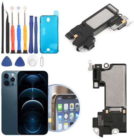 RongZy pour iPhone 12 Pro Haut-Parleur Remplacement pour iPhone 12 Speaker Sonnerie De Réparation avec Outils(Pas de Câble)