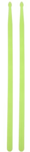 SHOWERORO 2stücke Nylon-drumsticks Helle Led-leucht-drumsticks Leuchtende Instrumentenzubehör Fluoreszierendes Grün