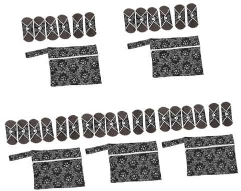 FRCOLOR Tante Lot de 30 serviettes hygiéniques réutilisables pour femme Lavables