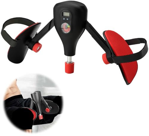 Oberschenkeltrainer Beckenbodentrainer für Männer Damen Einstellbar Winkel Stärke Beckenboden Trainingsgerät Beinpresse für Zuhause Beintrainer Oberschenkel Bein Adduktoren Trainer, Zählbares Design