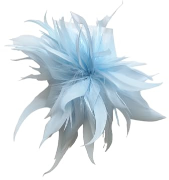 Brosche Anstecknadel Blume Feder Kleidung Geburtstag Geschenk