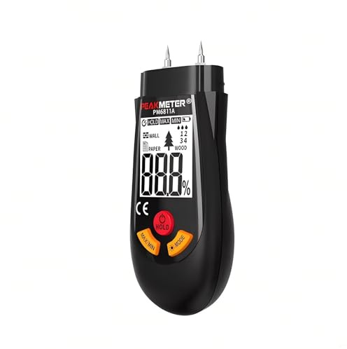 PEAKMETER PM6811 PM6811A Holz Feuchtigkeitstester Holz Feuchtigkeitstester Meter Digital Wand Feuchtigkeitscreme Inhalt Tester für die Befeuchtung Feuchtigkeitscreme Inhalt in Holz-Tafel und