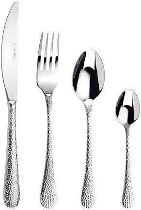 Arthur Price ZAVA3201 Avalon 32 Piece 8 Person Cutlery Set, Stainless Steel, Silver