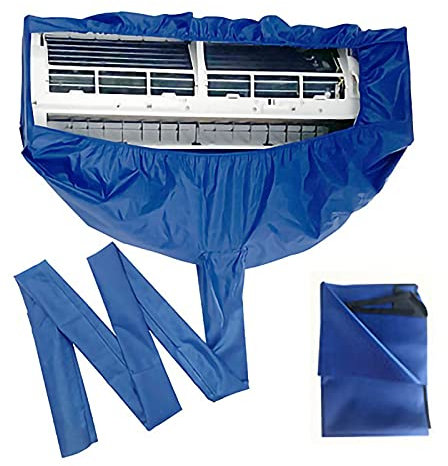 ASumPio Housse De Nettoyage pour Climatiseur Housse De Nettoyage pour Climatiseur, Kit De Nettoyage Divisé, Kit De Nettoyage Mural pour Climatisation, Lavage De La Poussière, Sac De Protec,2