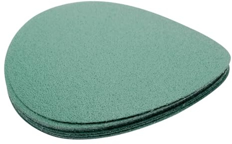 125mm Sanding Discs, 0 Holes Sandpaper Sanding Discs Hook and Loop Sanding Pads for Random Orbital Sander - 10Pcs, 400Grit, Green