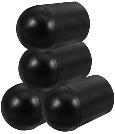 Cello Endstiftkappe 4 Stück Gummispitzen für Bass, Rutschfest Schwarz | Ersatzspitzen für Cello und Bassinstrumente, Gummi Ausführung, Stabile Auflage, Praktisch