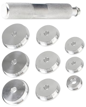 Herramienta de extracción de cojinetes de rueda, Herramienta de extracción de cojinetes de cubo,Kit de instalación de cojinetes de herramientas de rodamiento | Kit de reparación 10X S