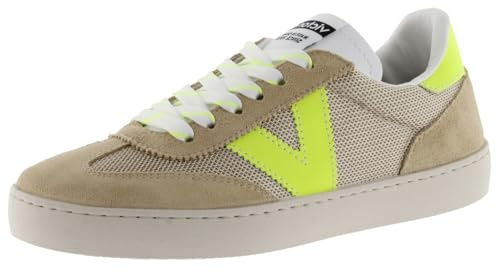 victoria Zapatillas Berlín Ciclista Rejilla & Piezas Flúor & Serraje Al Tono 1126211 para Mujer Beige 41
