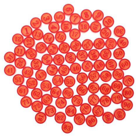 ifundom 1satz Ersatzschachfiguren Aus Kunststoff Mit Nummerierten Schach Und Bingo-spielsteinen Für Brettspiele Praktische Und Langlebige Spielzubehörteile Für Partys Und Strategische