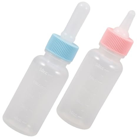 BESPORTBLE 2 Stück Milchflaschen Für Kleintiere Aus Lebensmittelechtem Silikon 50 Ml Fütterungsflaschen Für Welpen Und Kätzchen Futterflasche Für Neugeborene Haustiere