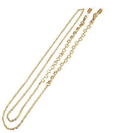COSMEVIVI Hohle Fünf-punkte-stern Brillenband Eleganter Eyewear Rope Anti-rutsch Brillenkette Für Sonnenbrillen Und Lesebrillen Strapazierfähiges Elegantes Brillenhalter Zubehör