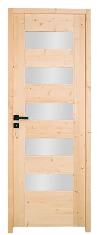 Bloc porte 5 Vitrages HORIZON bois épicéa 2040 x 830 Droite