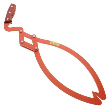 Housoutil Heavy Duty Timber Dragging Log Lifting Tongs Non-Slip 2 Log Grabber for Forestry Skidding Carrying and