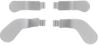 4 Paddle per Controller Elite per Xbox Elite Controller Series 2, Paddle Metallici Intercambiabili e Blocchi per Grilletto di Ricambio per Xbox Elite Series 2 Core (Argento)