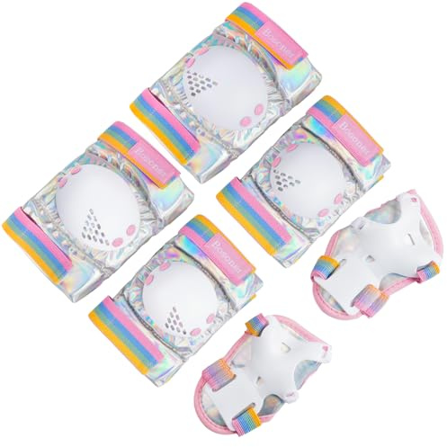 BOSONER Knee Pads for Kids，Knee and Elbow Pads Set 3-15 Years | knee and elbow pads for children, Roller Skates, Cycling, Skateboard, Inline Skatings, Scooter