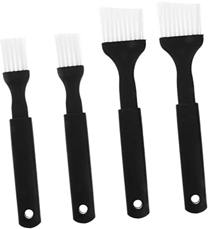 Gebäckpinsel mit Nylonborsten und Kunststoffgriff zum Bestreichen | Backen und Kochen, Schwarz, Kunststoff und Nylon, Spülmaschinengeeignet, 4 Stück