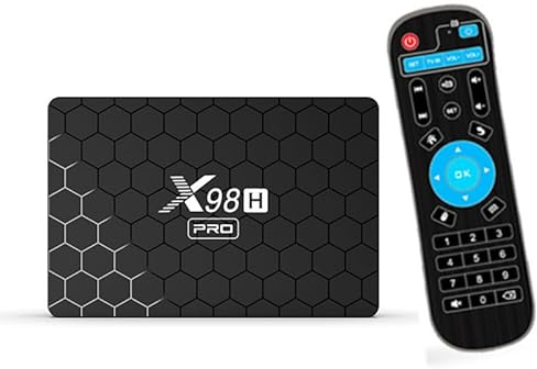 CHROX Android TV Box 12.0, Android Box H618 Quad-Core Cortex-A53 CPU Wifi6 Bluetooth 5.0 HDMI 2.0 LAN Ethernet 3D 6K HD H.265 Dual WiFi Smart TV Box,2gb+16gb