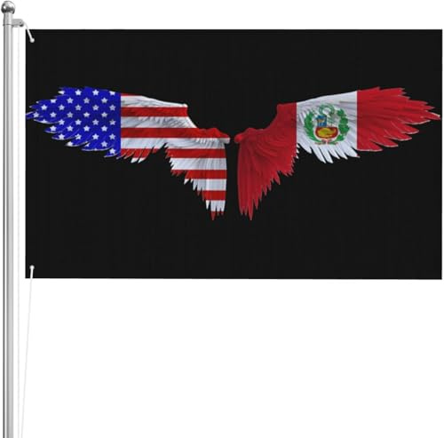 Bandiera Pirati 90X150cm, wing America Malta Maltese Rinforzo Bandiere Durevole Striscioni di Bunting per Conferenza Balcone Giardino