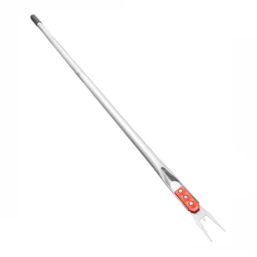 Ronyme Faucille de désherbage Outil de désherbage Crabgras Travail Rapide Léger Robuste, Tranchant, Long Manche, arrache-Mauvaises Herbes Outil de Jardin, 112cm