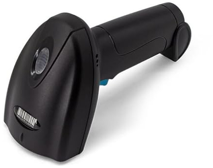 Sunydog Escáner de Código de Barras 1D Inalámbrico y con Cable USB de 2,4G, Código de Papel Compatible para Supermercado, Tienda Minorista, Biblioteca, Almacén de Logística, Fuente de (U-1W)