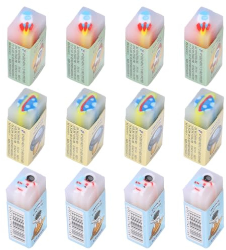 ROKZELT 12 Stück Radiergummi Kinder, Radiergummi Mit Duft, Mädchen Sachen, Coole Sachen, Radierer für Schule, Zuhause Bürobedarf Schreibwaren, Für Kinder Schulbedarf Schreibwaren