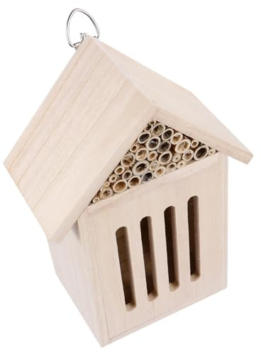 TOYANDONA Insektenhaus mit Glatten Röhren und Gemütlichem Zuhause Einzigartiges Garten und Terrassendekor zur Beobachtung von Bienen und Insekten