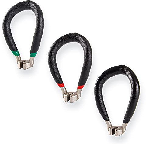 Bikehand Bike Wheel Spoke Wrench, Vinyl Coated, Heat Treated Steel, 80 Gauge, Color Coded