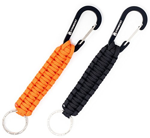 Steinbock7 Dolomiten Paracord Schlüsselanhänger 2er Set - Robust, Stylisch & Vielseitig, 18cm, 160kg Belastbar, ideal für Outdoor & Alltag