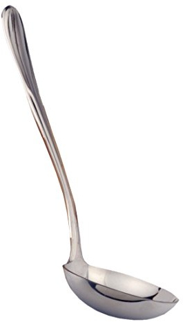 RSVP International Endurance Flatware Collection Stainless Steel, Dishwasher Safe, Ladle