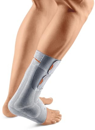 SPORLASTIC – Achillessehne Bandage ACHILLO-HiT links – Kompressionsbandage mit integrierter AIR-MATRIX Silikonpelotte - Ideal für Achillessehnenentzündung, Reha & Stützung des Rückfußes - Platinum 5
