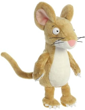 Aurora World The Gruffalo Aurora, Offizieller Merchandise, 12618, Der Grüffelo-Maus, 18cm, Plüschtier, Braun und Weiß, 18 cm