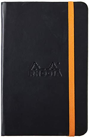Rhodia 118642C Notizbuch Rhodiarama A6 96 Blatt liniert Schwarz