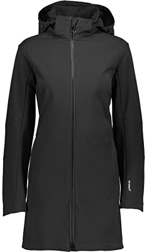 CMP - Damenparka mit Kapuze und Reißverschluss, Schwarz, M