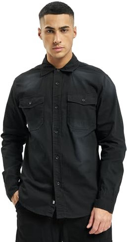 Brandit Hardee denim skjorta herr jeansskjorta, svart, 5XL