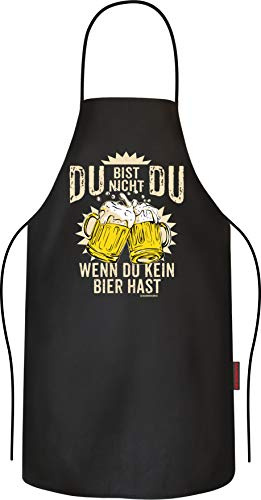 RAHMENLOS Grillschürze für Männer: Du bist nicht Du - wenn du kein Bier hast!