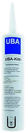 UBA-Kitt+ Kartusche, im Brandfall aufschäumender Baustoff für den Ringspaltverschluss bei Rohr- und Kabeldurchführungen