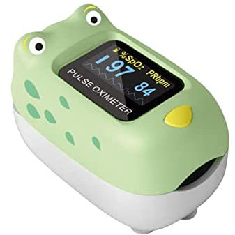 SPENGLER Oxyfrog, Oxymètre de Pouls Digital Portable Pédiatrique, Dispositif Médical pour Mesure du Taux d’Oxygène, Facile à Utiliser, Fiable et Précis, Compact et Léger, Sécuritaire