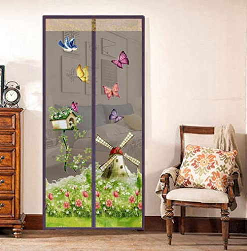 DadaAA Magnetic Door Screen, 90x210cm, Fly Bug Mosquito Mesh Curtain for Balcony Sliding Doors Living Room, Assorted Color
