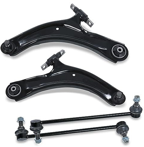 BESTPRICE 2x bras de suspension avant inférieur gauche droit, 2x barres de liaison avant Compatible avec NISSAN QASHQAI/QASHQAI +2 I (J10, NJ10, JJ10E), X-TRAIL II (T31), RENAULT KOLEOS I (HY_)