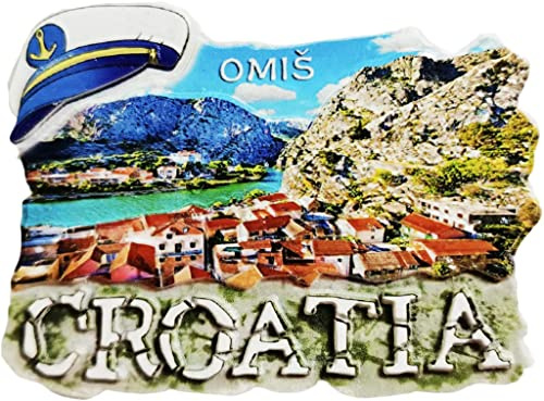 Omis Kroatien Omis Magnet Kühlschrank Kühlschrank Magnet Dekoration Aufkleber Souvenir Harz Handwerk Küche Whiteboard