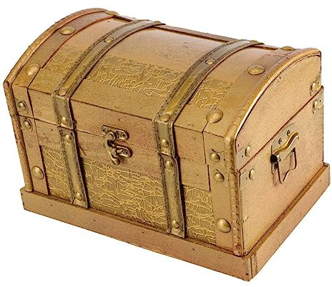 Garneck Holzkiste Vintage Für Schmuckaufbewahrung Und Schutz Wertvollen Schmucks Kleine Aufbewahrungsbox Alte Schatzkiste