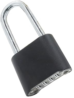 Molyorch Cadenas Code 4 Chiffres Long, Lock Cadenas Code Sécurisé, Sécurité Sans Clé Cadenas, pour Armoire Rangement Familiale, Casiers Gym, Cabinet Données D'entreprise (Noir)