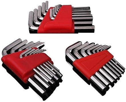 JMorCO Torque Wrench Set Easy to Carry in The Pocket 5/8/11 Pcs Allen Wrench Metric Wrench Inch Wrench L Wrench Size Allen Key Short Arm Tool (Color : 11Pcs Metric Short)