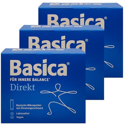 Basica Direkt 3x 80 Sticks I basische Mikroperlen zur direkten Einnahme ohne Wasser I Säure-Basen-Haushalt I Mineralstoffe und Spurenelemente I Spar-Set plus Pharma Perle give-away (3x 80 Sticks)