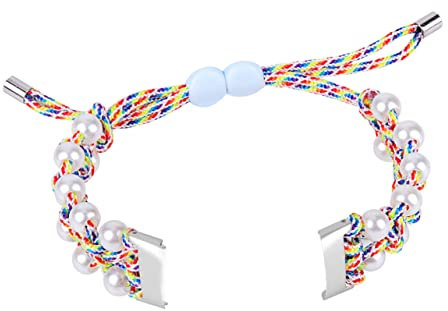 HEMOTON Perlen Armband Für Luxe Verstellbares Handgestricktes Ersatzarmband Regenbogenfarben Robust Und Elegant Für Alltag Und Sport